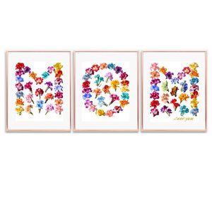 Print Art GLADIOLUS FLOWER 23 Colors August Flower Gift For MOM Birthday